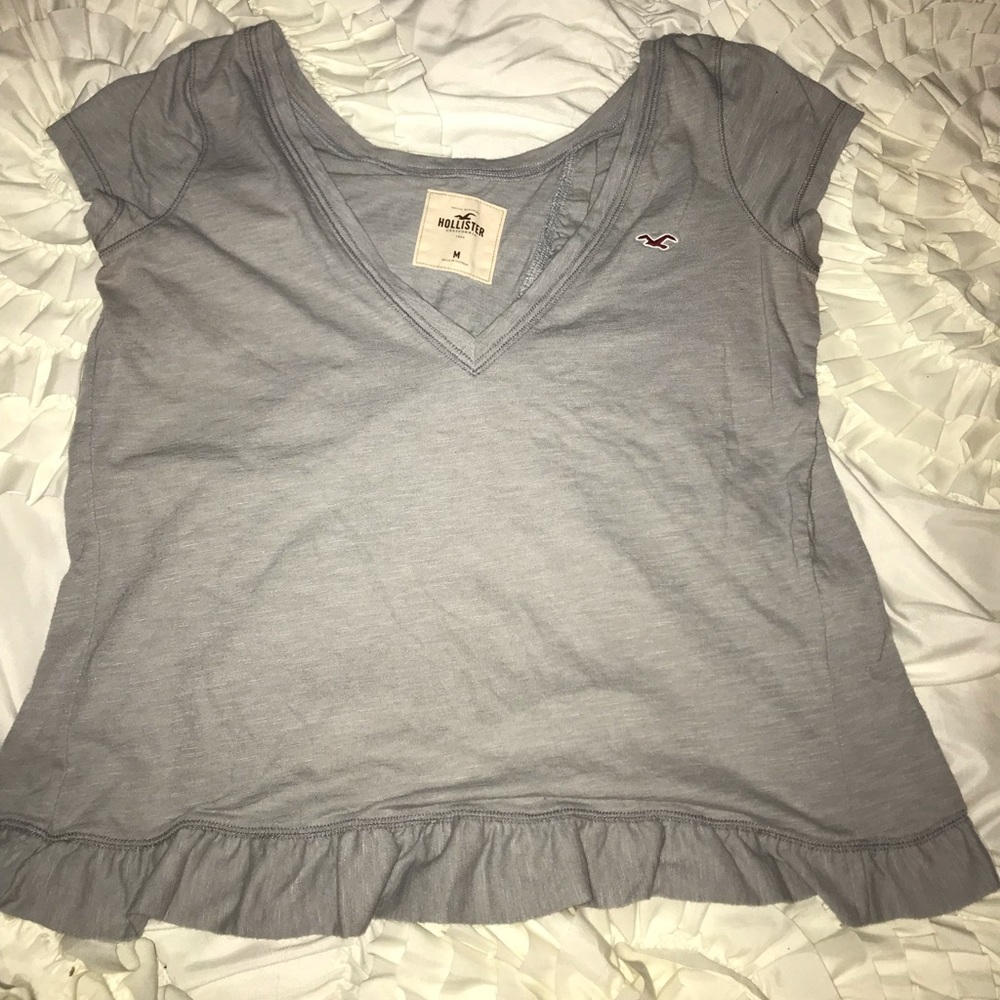 Opened back V-neck